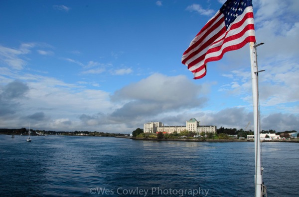 Naval prison and flag