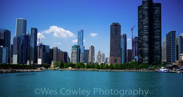 Skyline from lake