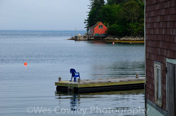 Chair on dock