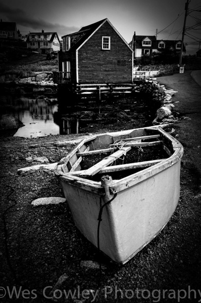 Dinghy and house