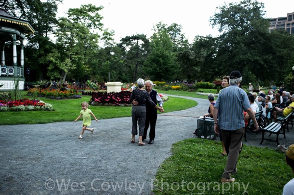 Dancing in the gardens