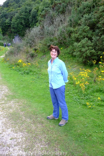 Gina on way to Cranny Falls