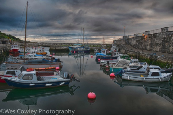 Carnlough harbor hdr soft