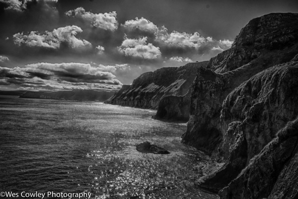 Carrick a rede coast hdr bw